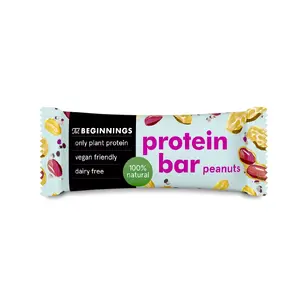 Protein bar the beginnings Peanut 40g – nut-based high-protein snack, 40 g
