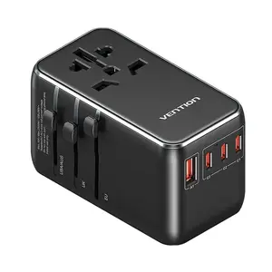 Vention FJGB0 Universal Power Plug Adapter 100W Black
