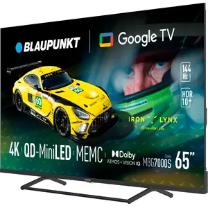 Television BLAUPUNKT 65MBG7000S 65" Mini LED Smart TV Google TV Black, Energy class G