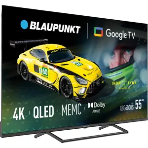 Television BLAUPUNKT 55QBG6000S 55" QLED Smart TV Google TV, Black, Energy class G