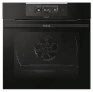 Haier I-Turn Series 2 HWO60SM2F3BH Electric Built-In Oven with 70 L Capacity, Convection, Grill, Wi-Fi, Rotary and Touch Controls, A+ Energy Class, Black