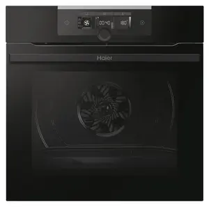 Electric oven Haier I-Turn Series 2 HWO60SM2F3BH 70 L black built-in with Wi-Fi control, grill, convection, and self-cleaning function