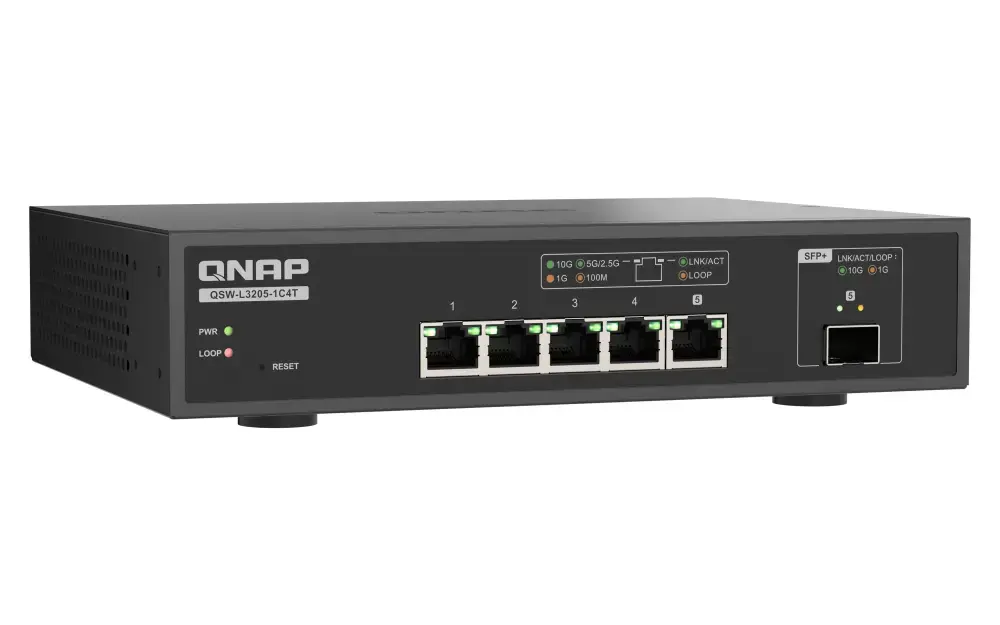 QNAP QSW-L3205-1C4T управляемый 10G настольный коммутатор Photo 8