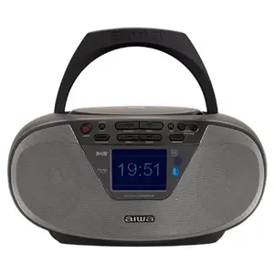 Boombox aiwa BBTU-500DAB/BK with Bluetooth and TFT-LCD display