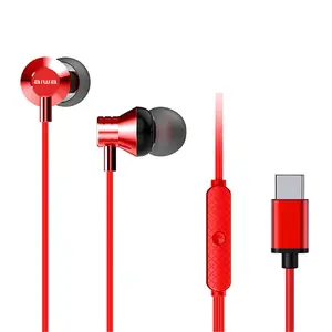 Aiwa ESTM-50USB-C austiņas vadu iekšējās sarkanās 20-20000 Hz