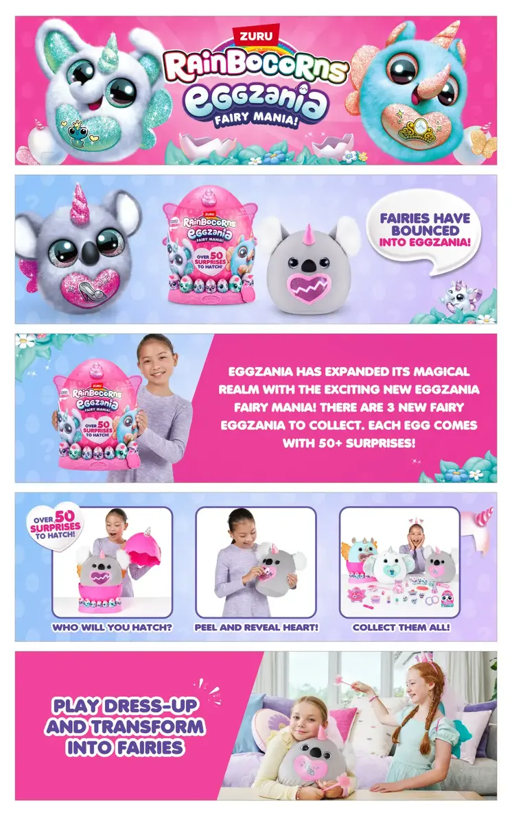 Rotaļlietas dzīvnieki ZURU Rainbocorns Eggzania Fairy Mania Photo 14