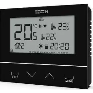Thermostat TECH ST-292V2 wireless two-state for 3 mm glass, black
