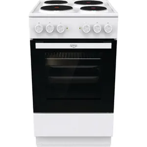 Freestanding cooker Upo FC511A ISDA2 UE5A20W White 4 cooking zones