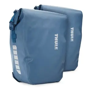 Пара велосумок Thule 5404 Shield 25L — водозащитные багажные сумки, синие, 25 л каждая