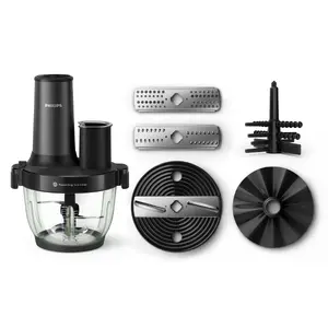 Electric Food Chopper Philips 5000 series HR1507/00 2L 450W Black