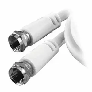 Vivanco VVSAT15MMW coaxial cable 1.5 m F-type White
