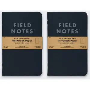 Notebook ASTRA art-pap Field Notes Pirch Black Large Kropki 2 P FN-35 — dotted pages, large size