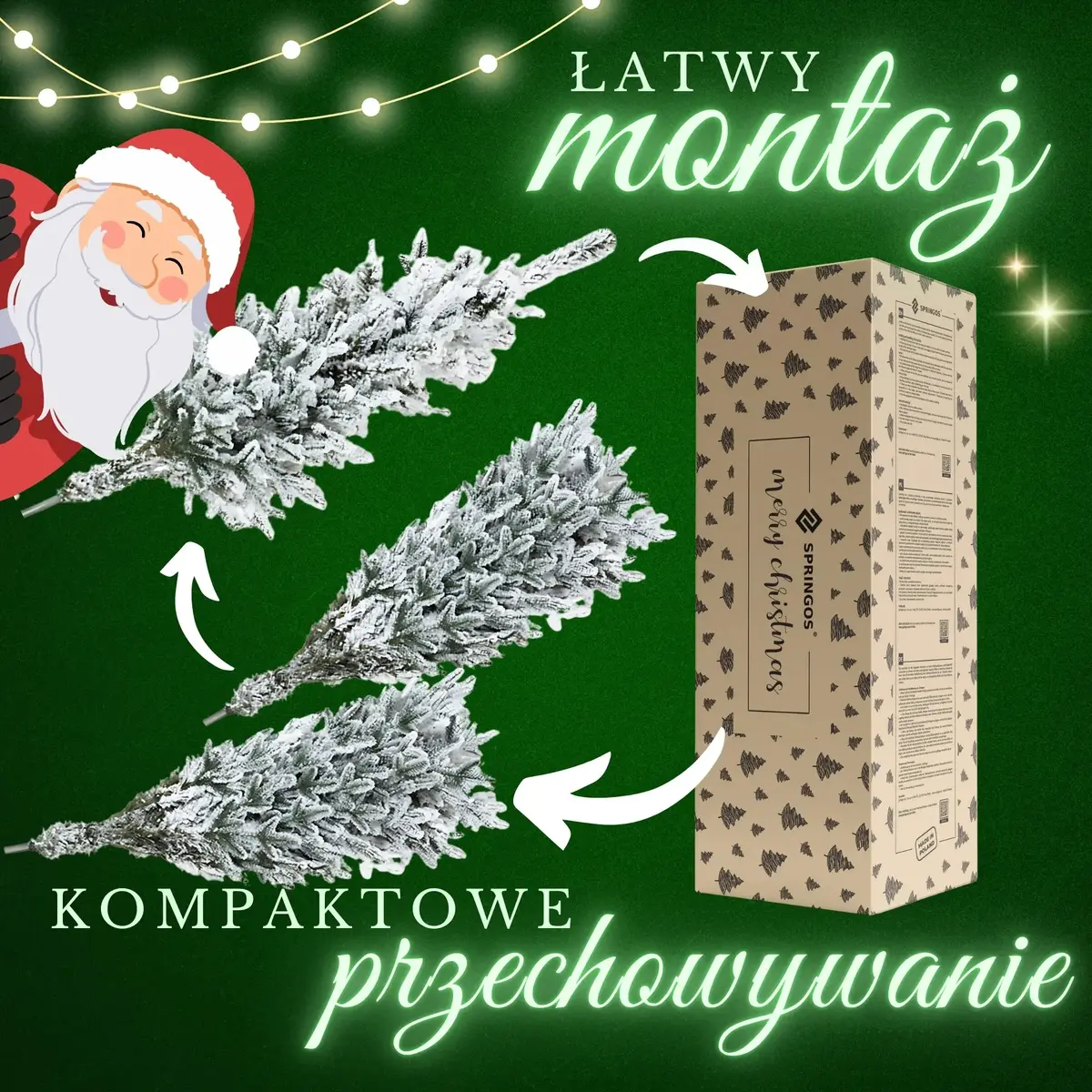 Искусственная ель Springos CT0226 Snowy Spruce Lux 250 см Photo 11