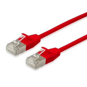 Сетевой кабель Equip Cat.6A F/FTP Slim 0.15м Красный 10000 Mbit/s
