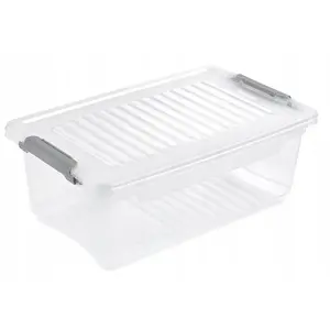 Storage box keeeper Leonie 28.5×18.5×10.5 cm transparent, capacity 3.7 L