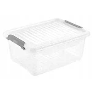Storage box keeeper Leonie 37.5×28.5×16 cm 11.4 L transparent