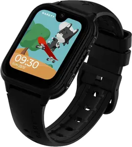 Смарт‑часы Garett Kids Vibe Ai 4G чёрные — детские часы с 4G, GPS‑трекером, водозащитой