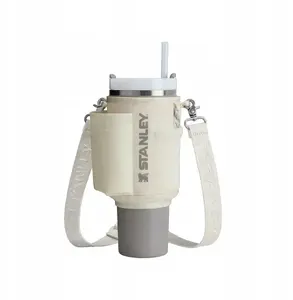 Термобутылка STANLEY Quencher 0.89L — изолированная бутылка для напитков, ёмкость 0,89 л, кремовый