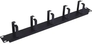 Kabeļu pārvaldība EQUIP 19" 327319 — 5 metāla riņķi, plastmasas rāmis RAL9005