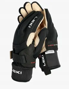 Cimdi Leki PRC Premium ThermoPlus — izmērs 8.5, melni, izolēti sporta cimdi