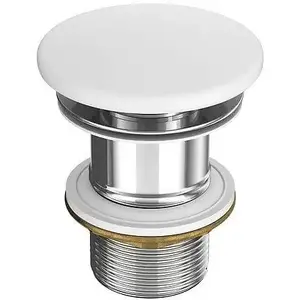 Sink plug CERSANIT K11-2361 white matte — ceramic sink stopper