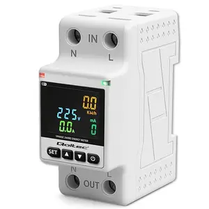 Однофазный счетчик потребления электроэнергии QOLTEC 50981 DIN35 230V 50Hz