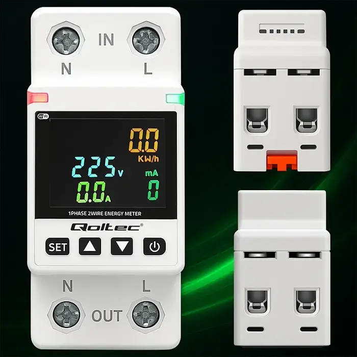 Vienfāzes skaitītājs QOLTEC 50981 230V 50Hz Photo 6