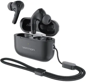 Беспроводная накладная гарнитура Vention Echo Lite E11 Plus — чёрная, модель NBVB0-PLUS