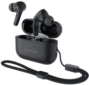 Беспроводная гарнитура Vention Echo Lite E11 Pro — чёрная, накладная конструкция, модель NBVB0-PRO