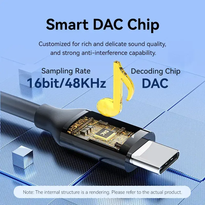 Vention BIFBF USB-C uz 3.5mm audio kabelis 1.5m Photo 4