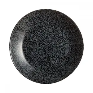 Dinner plate Luminarc ZOE BLACK DESERTA 18 cm – ceramic dessert plate