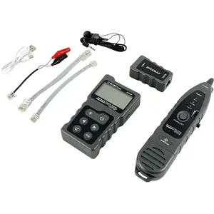 UTP/STP cable tester A-LAN NI057 with PoE detection, cable length measurement, RJ-45 support, LCD and LED indicators