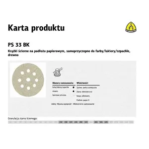 Шлифовальный круг, Hermes K.PUCK 225 PS33CK зерно 80, 225 мм, 50 шт., отверстие GLS38