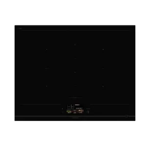 Induction hob De Dietrich DPI5652AB, 5 cooking zones, 60 cm, motion control, TFT screen, Amplify flexible zones