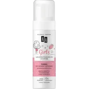 Intīmās higiēnas putas AA Girls Strawberry 150 ml — maigas tīrīšanas putas meitenēm