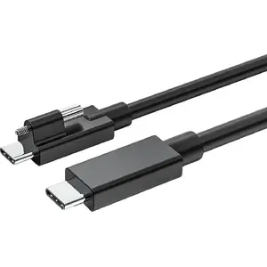 Кабель USB-C Exsys EX-K1599V-1.5 — 1,5 м, USB-C на USB-C с накидным винтом