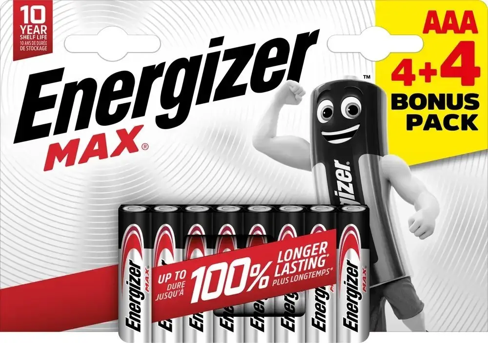 Sārmainās Micro AAA baterijas Energizer E303328005