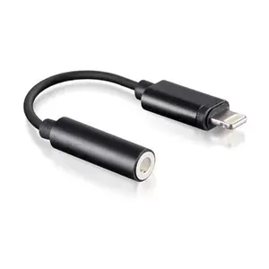 Audio adapter forever A1749 Lightning to 3.5mm jack, 10 cm, black