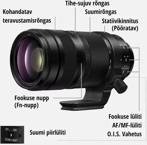 Объектив Panasonic Lumix S 100-500mm f/5.0-7.1 O.I.S. Photo 8