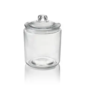 Stikla glabāšanas trauks WAS DE1231784004 ar vāku, 4 l tilpums, 19 cm diametrs