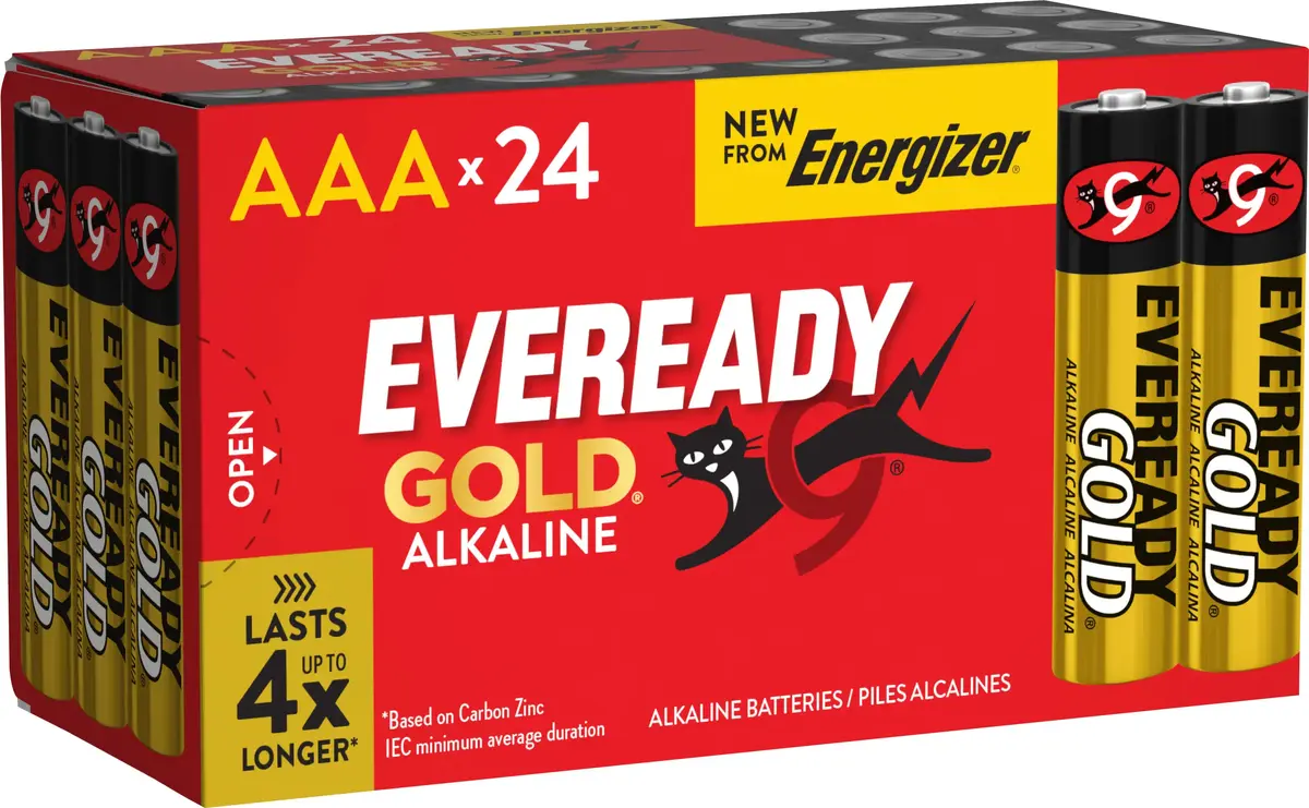 Alkaline AAA batteries Energizer Eveready Gold — 24-pack Photo 2