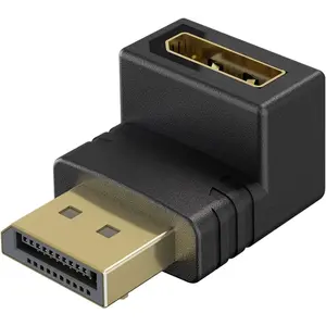 Video kabeļa adapters WENTRONIC Goobay 77130 — DisplayPort vīrietis uz DisplayPort, melns