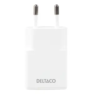 Mobilā ierīce lādētājs Deltaco USBC-AC156 Iekštelpu ātrā uzlāde Balts