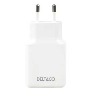 Зарядное устройство для мобильных устройств Deltaco USBC-AC200 Универсальное Белое AC Быстрая зарядка