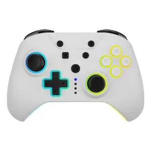 Gamepad Hyperkin NuRival White Wireless Nintendo Switch OLED Back Home Turbo