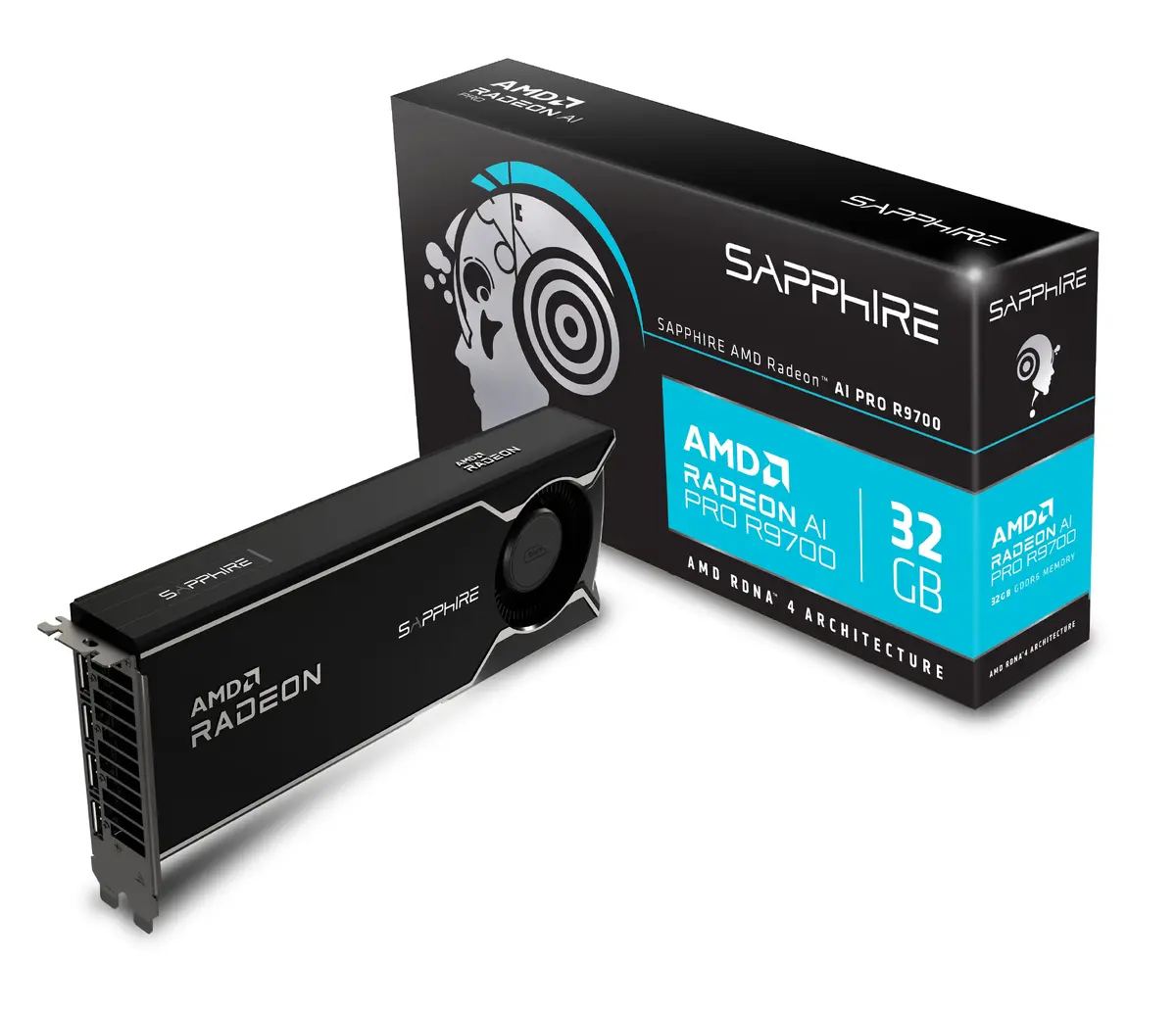 Видеокарта Sapphire Radeon AI PRO R9700 Photo 3