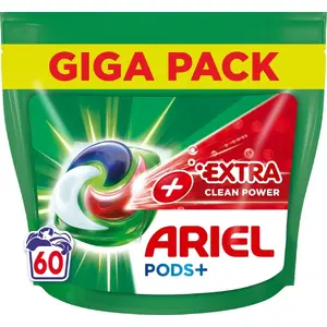 Капсулы для стирки Ariel Extra Clean — 60 шт., дозированные моющие капсулы для машинной и ручной стирки