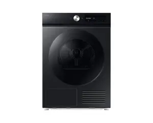 Samsung DV90DB7845GBU4 Freestanding Front-Load Heat Pump Tumble Dryer with 9 kg Capacity AI Control SmartThings Wi-Fi and Energy Class A in Black
