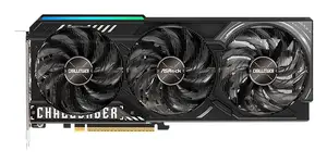 Videokarte ASRock Challenger Radeon RX 9070 XT — 16 GB GDDR6, 256 bit, PCIe 5.0, aktīva dzesēšana ar 3 ventilatoriem
