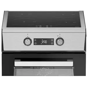 Brīvi stāvoša plīts BEKO FSM59300XDS ar 4 zonu indukcijas virsmu, elektrisko cepeškrāsni 60 l, 8000 W, nerūsējošais tērauds